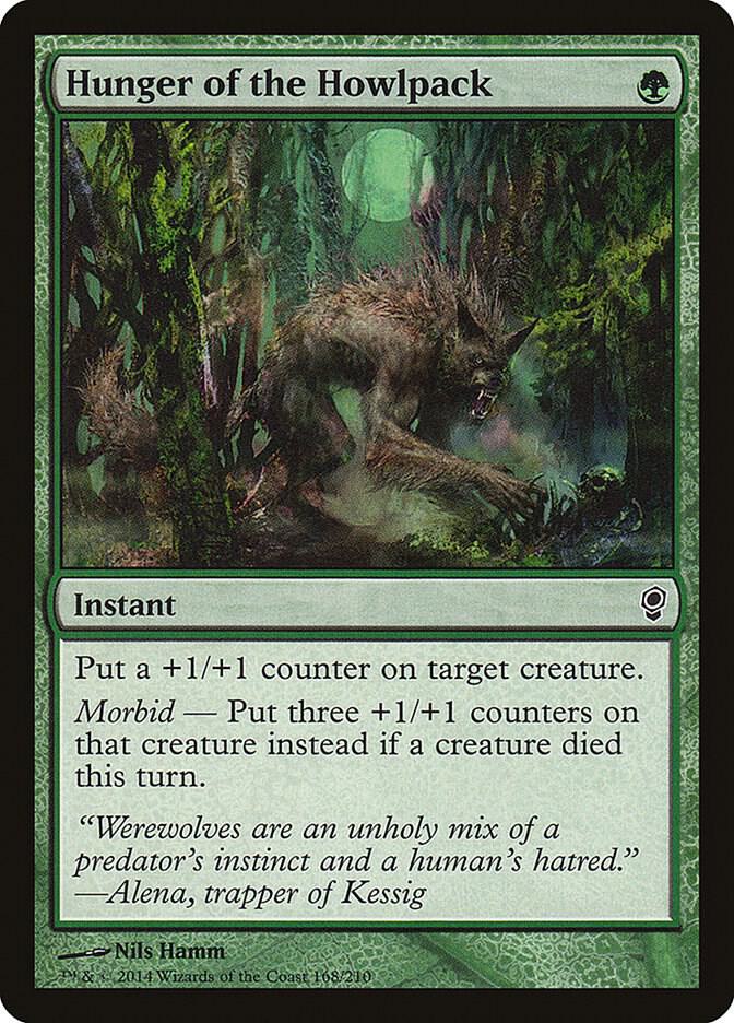 Hunger of the Howlpack 168 card from Conspiracy
