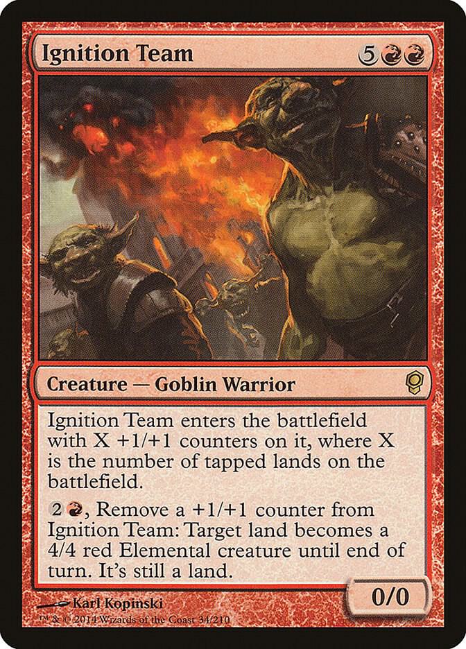 Ignition Team 34 card from Conspiracy