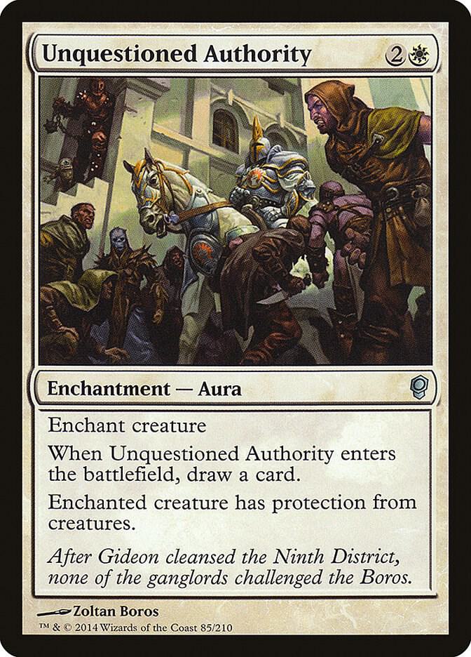 Unquestioned Authority 85 card from Conspiracy