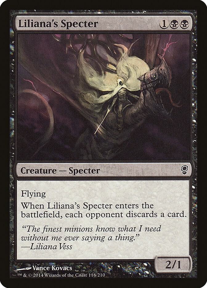 Liliana's Specter 116 card from Conspiracy