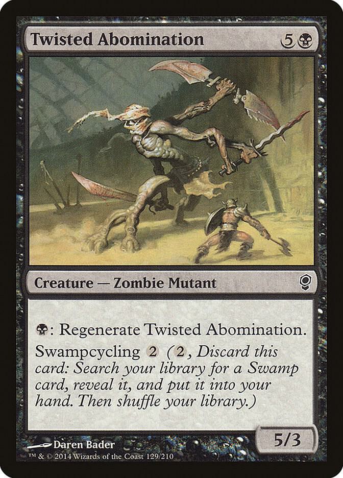Twisted Abomination 129 card from Conspiracy