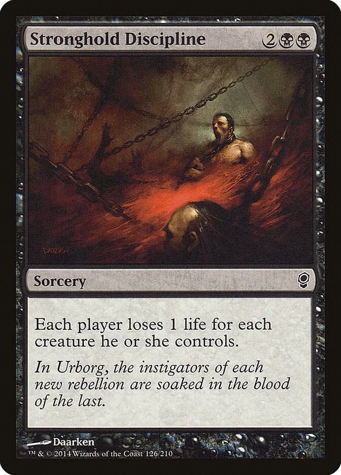 Stronghold Discipline 126 card from Conspiracy
