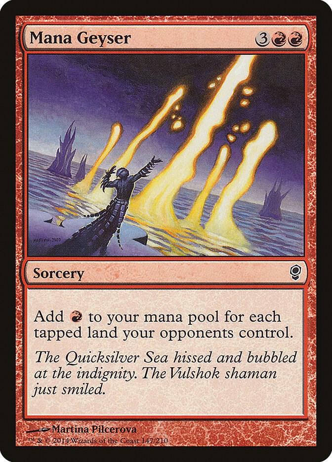 Mana Geyser 147 card from Conspiracy
