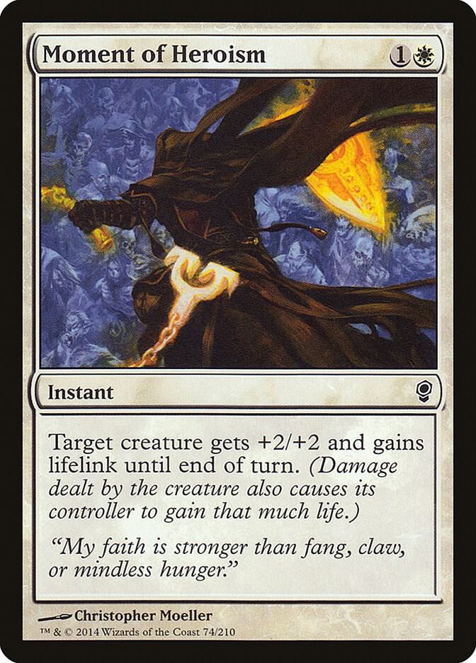 Moment of Heroism 74 card from Conspiracy
