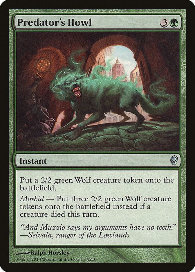 Predator's Howl 37 card from Conspiracy