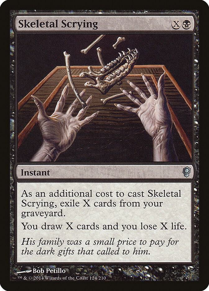 Skeletal Scrying 124 card from Conspiracy