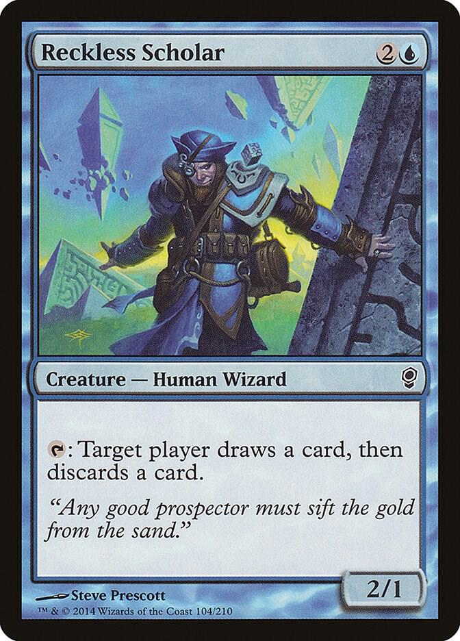 Reckless Scholar 104 card from Conspiracy
