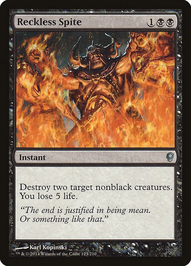 Reckless Spite 123 card from Conspiracy