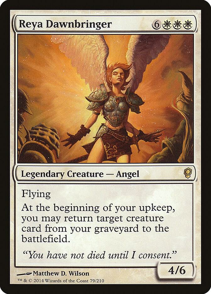 Reya Dawnbringer 79 card from Conspiracy