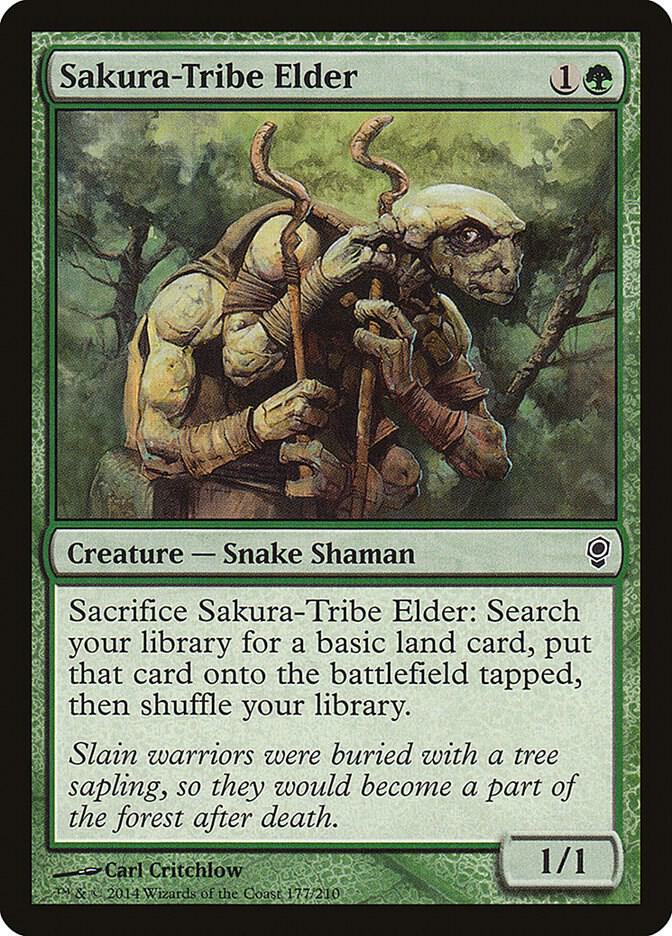 Sakura-Tribe Elder 177 card from Conspiracy