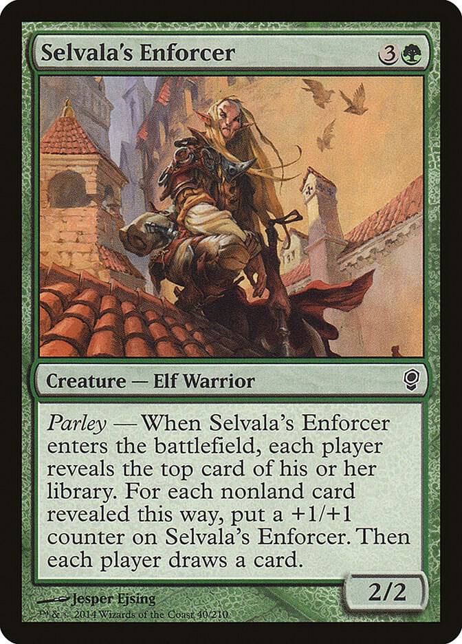 Selvala's Enforcer 40 card from Conspiracy