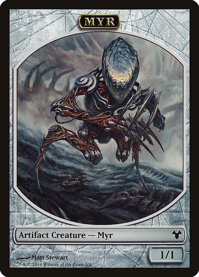 Myr // Spirit Double-Sided Token 3 // 2 card from Magic Modern Event Deck