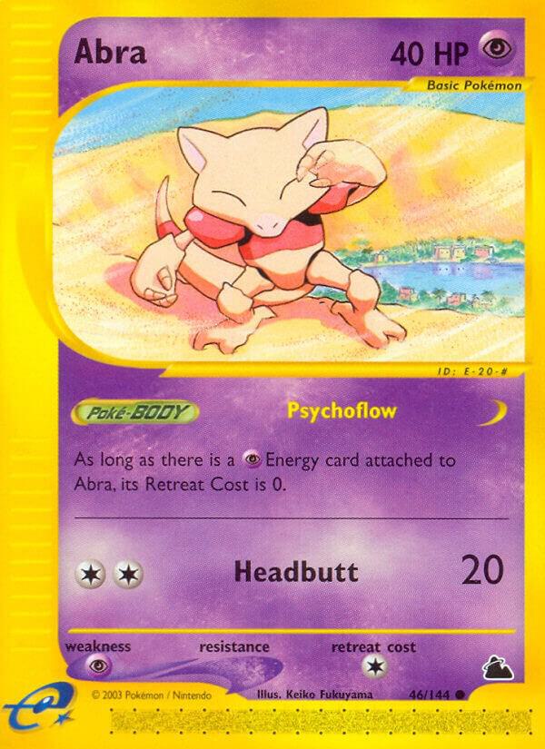 Abra 046/144 card from Skyridge