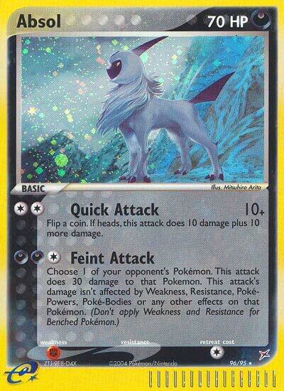 Absol 96/95 card from Team Magma vs Team Aqua