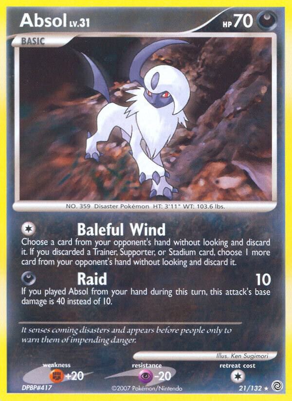 Absol 21/132 card from Secret Wonders