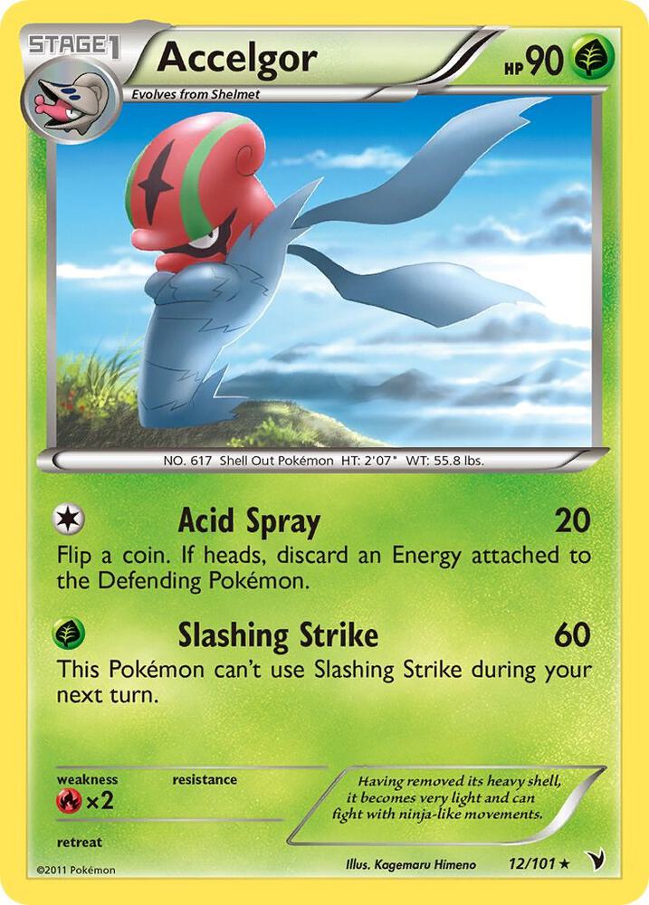 Accelgor 12/101 card from Noble Victories