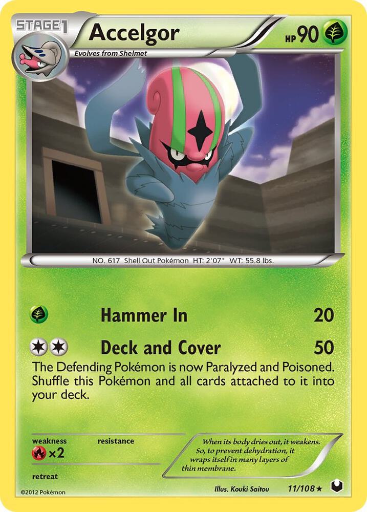 Accelgor 11/108 card from Dark Explorers