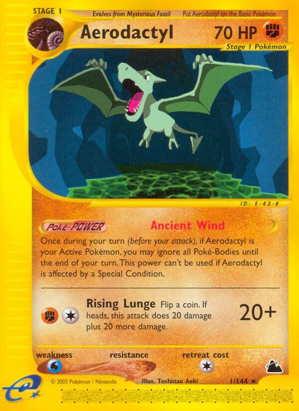 Aerodactyl 001/144 card from Skyridge