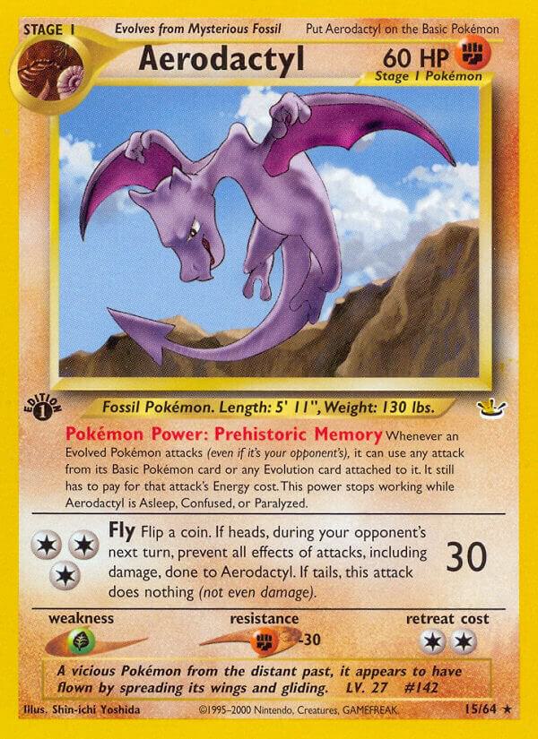 Aerodactyl 15/64 card from Neo Revelation
