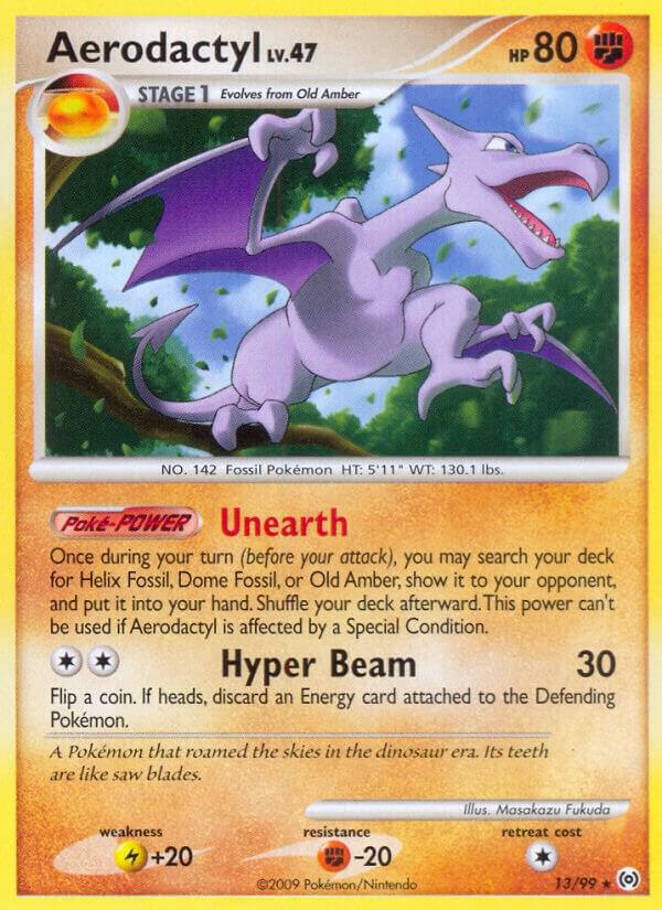 Aerodactyl 13/99 card from Arceus