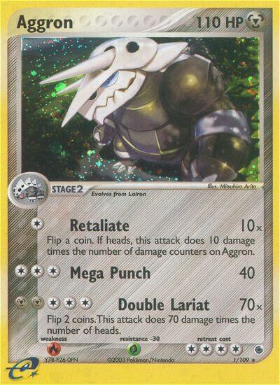 Aggron 1/109 card from Ruby and Sapphire