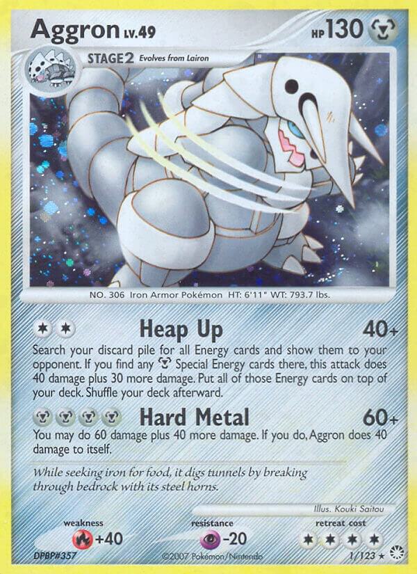 Aggron 1/123 card from Mysterious Treasures