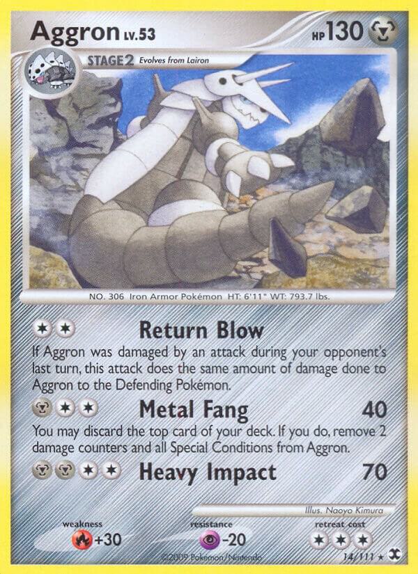 Aggron 14/111 card from Rising Rivals