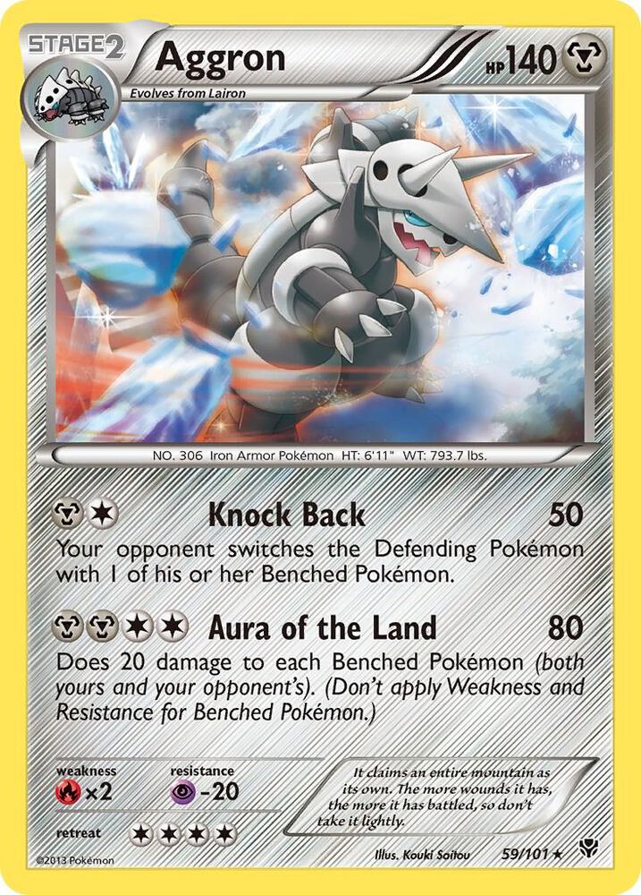 Aggron 59/101 card from Plasma Blast