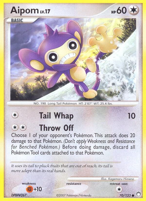 Aipom 70/123 card from Mysterious Treasures