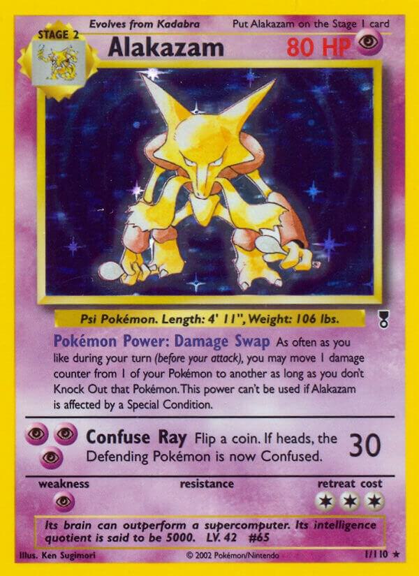 Alakazam 001/110 card from Legendary Collection