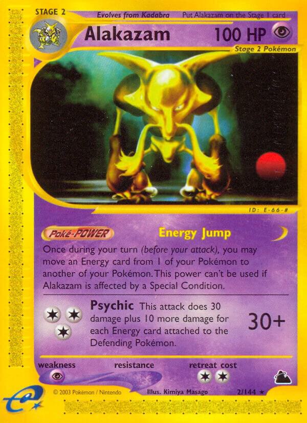 Alakazam (2) 002/144 card from Skyridge