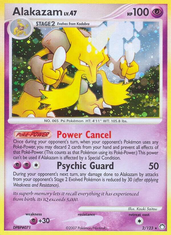 Alakazam 2/123 card from Mysterious Treasures