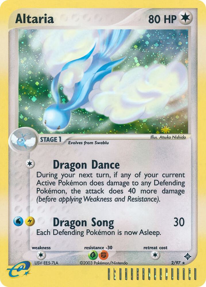 Altaria 2/97 card from Dragon