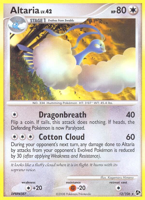 Altaria 12/106 card from Great Encounters