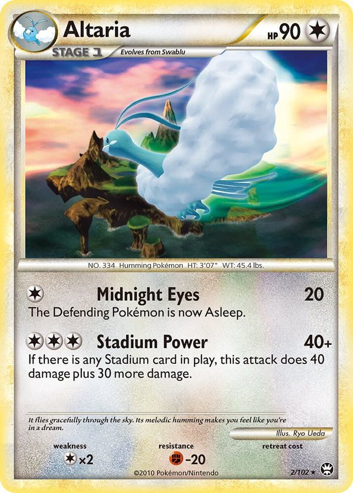 Altaria 2/102 card from Triumphant