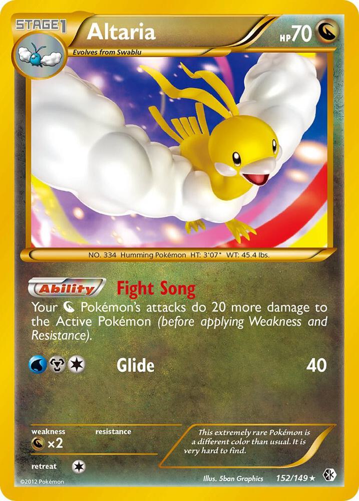 Altaria 152/149 card from Boundaries Crossed