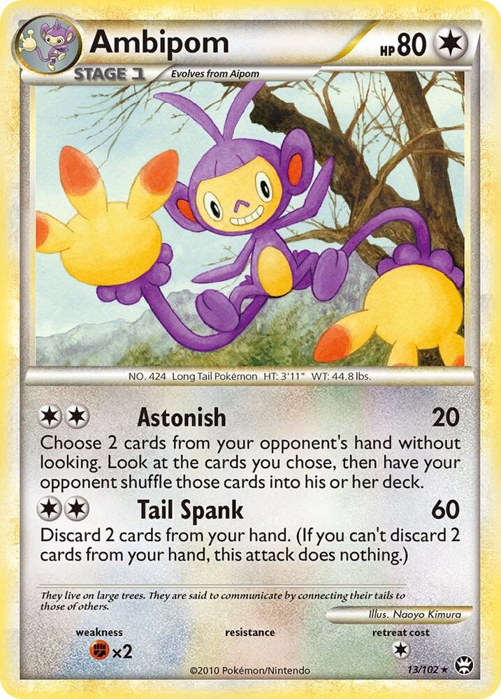 Ambipom 13/102 card from Triumphant