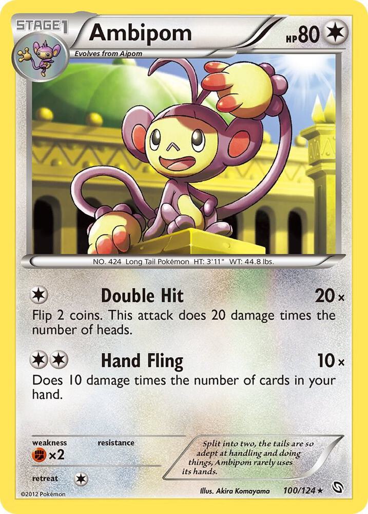 Ambipom 100/124 card from Dragons Exalted