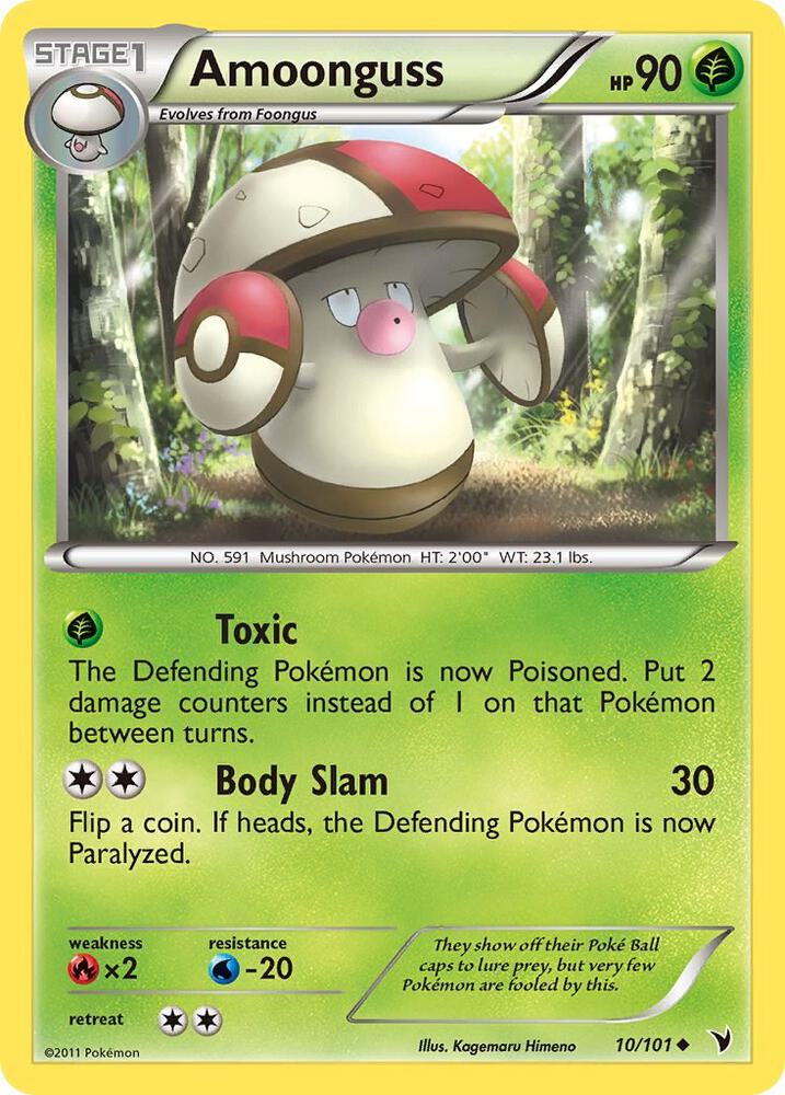 Amoonguss 10/101 card from Noble Victories