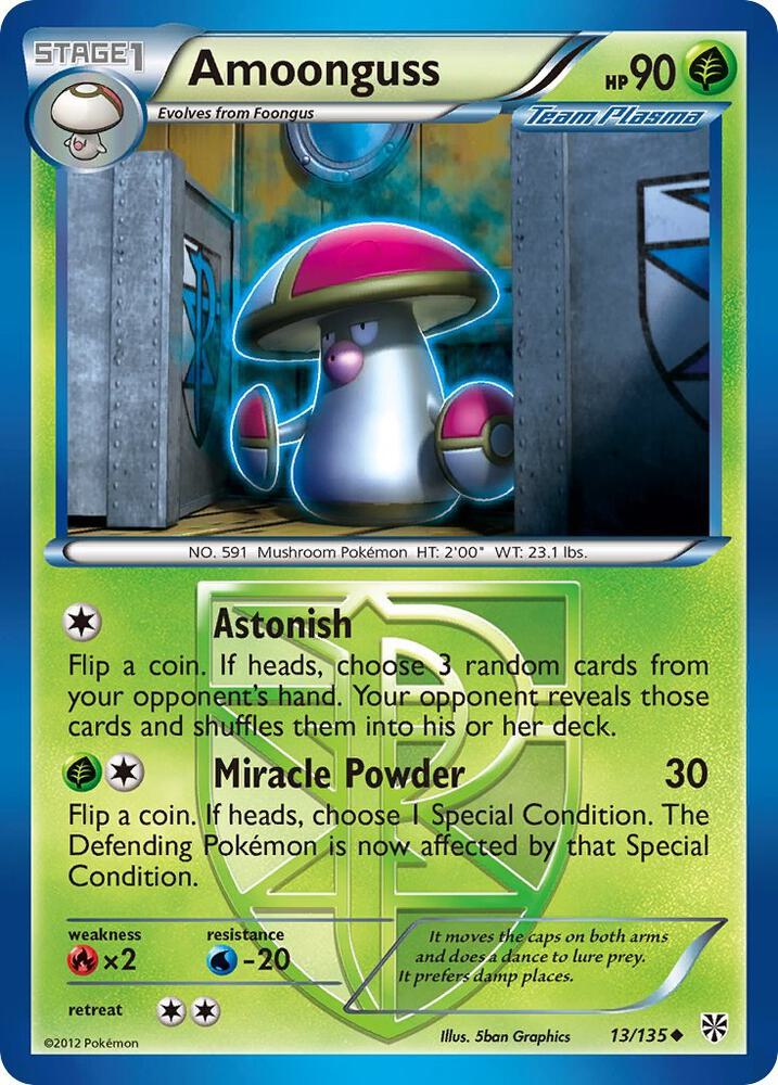 Amoonguss (Team Plasma) 13/135 card from Plasma Storm