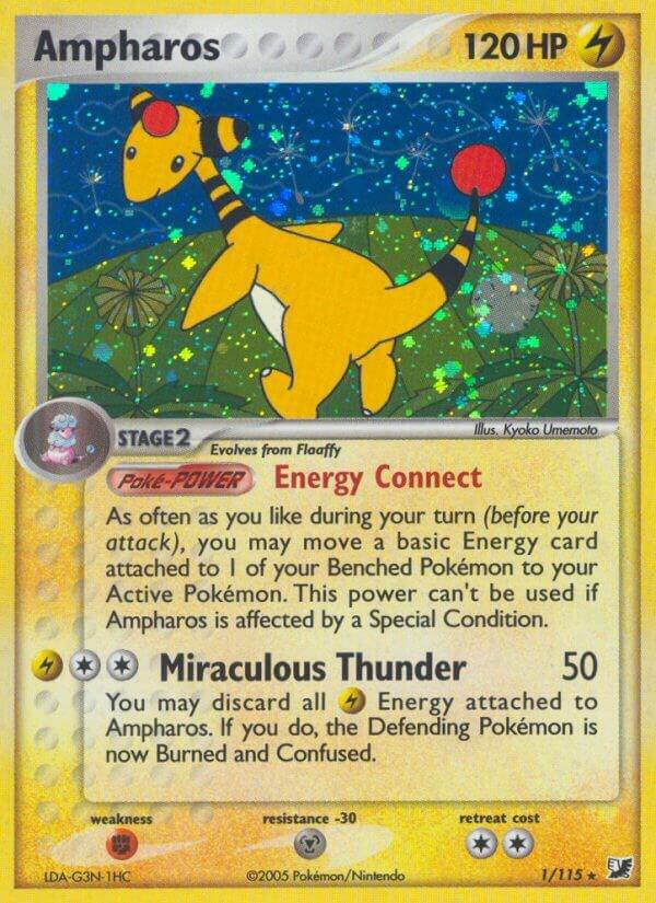 Ampharos 1/115 card from Unseen Forces