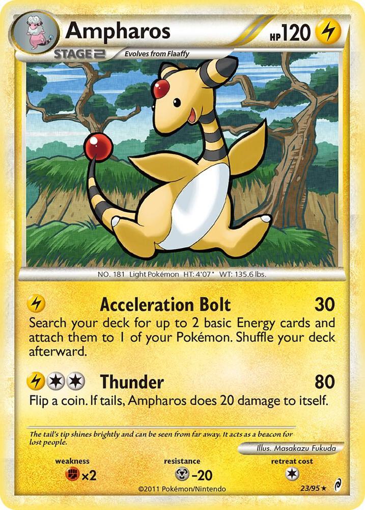Ampharos 23/95 card from Call of Legends
