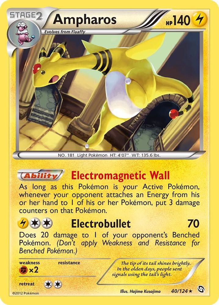 Ampharos 40/124 card from Dragons Exalted
