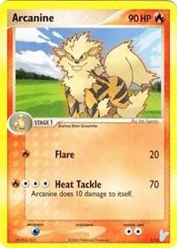 Arcanine 1/12 card from EX Trainer Kit 2: Plusle & Minun