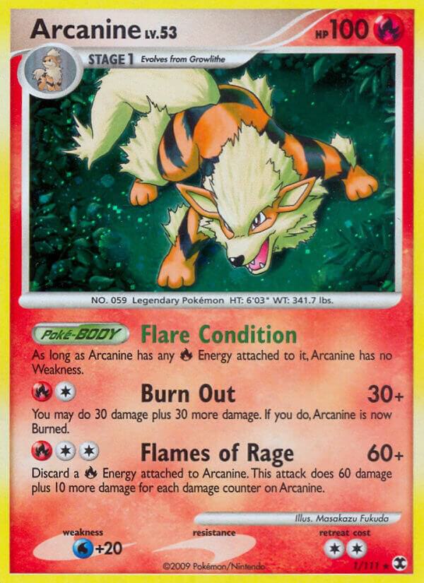 Arcanine 1/111 card from Rising Rivals
