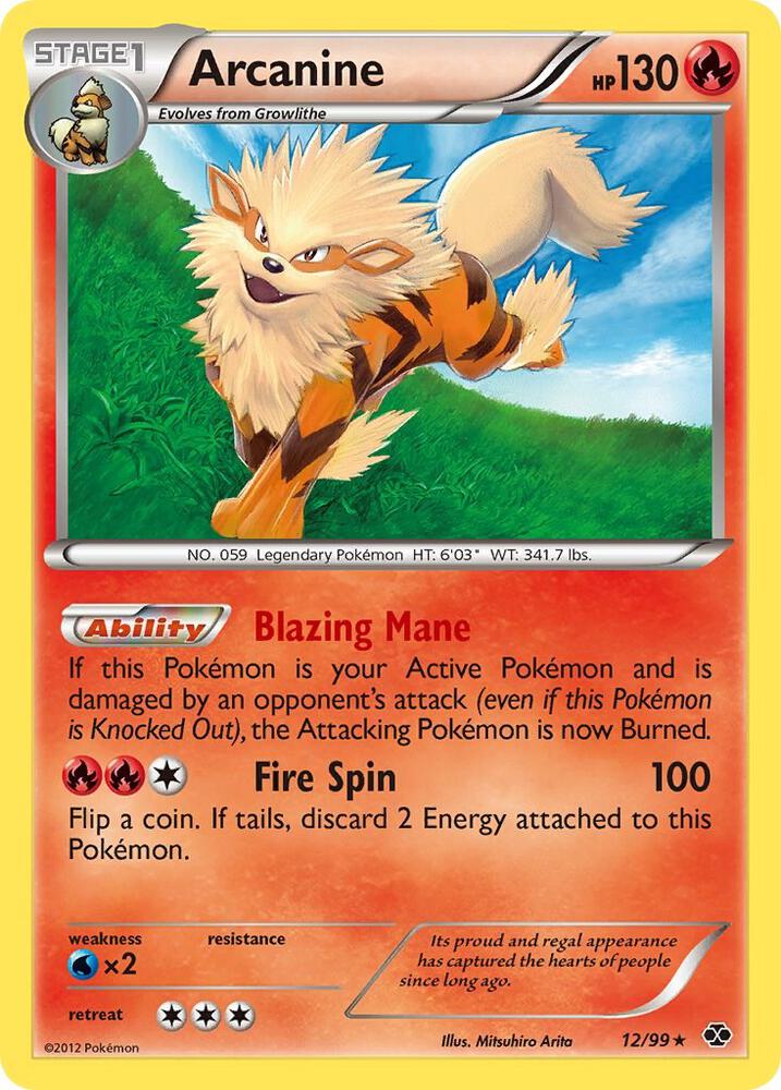 Arcanine (12) 12/99 card from Next Destinies