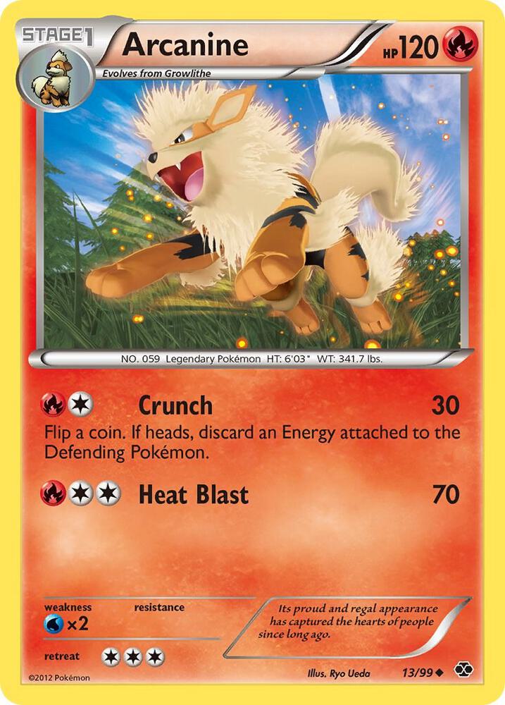 Arcanine (13) 13/99 card from Next Destinies