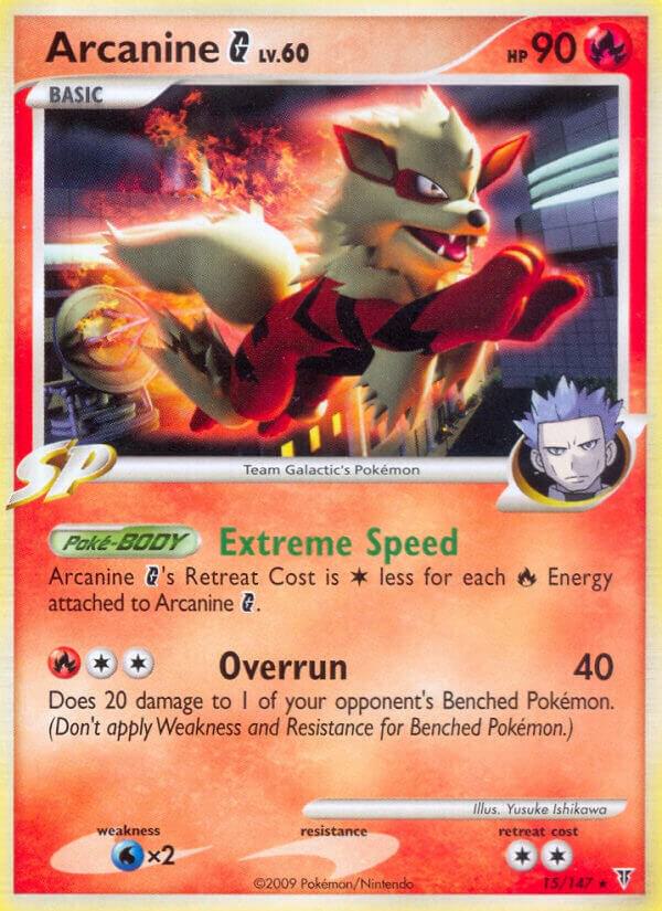 Arcanine G 15 card from Supreme Victors
