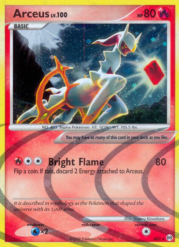 Arceus AR3 card from Arceus