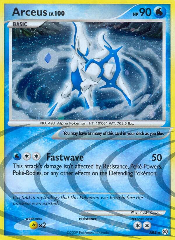 Arceus AR4 card from Arceus